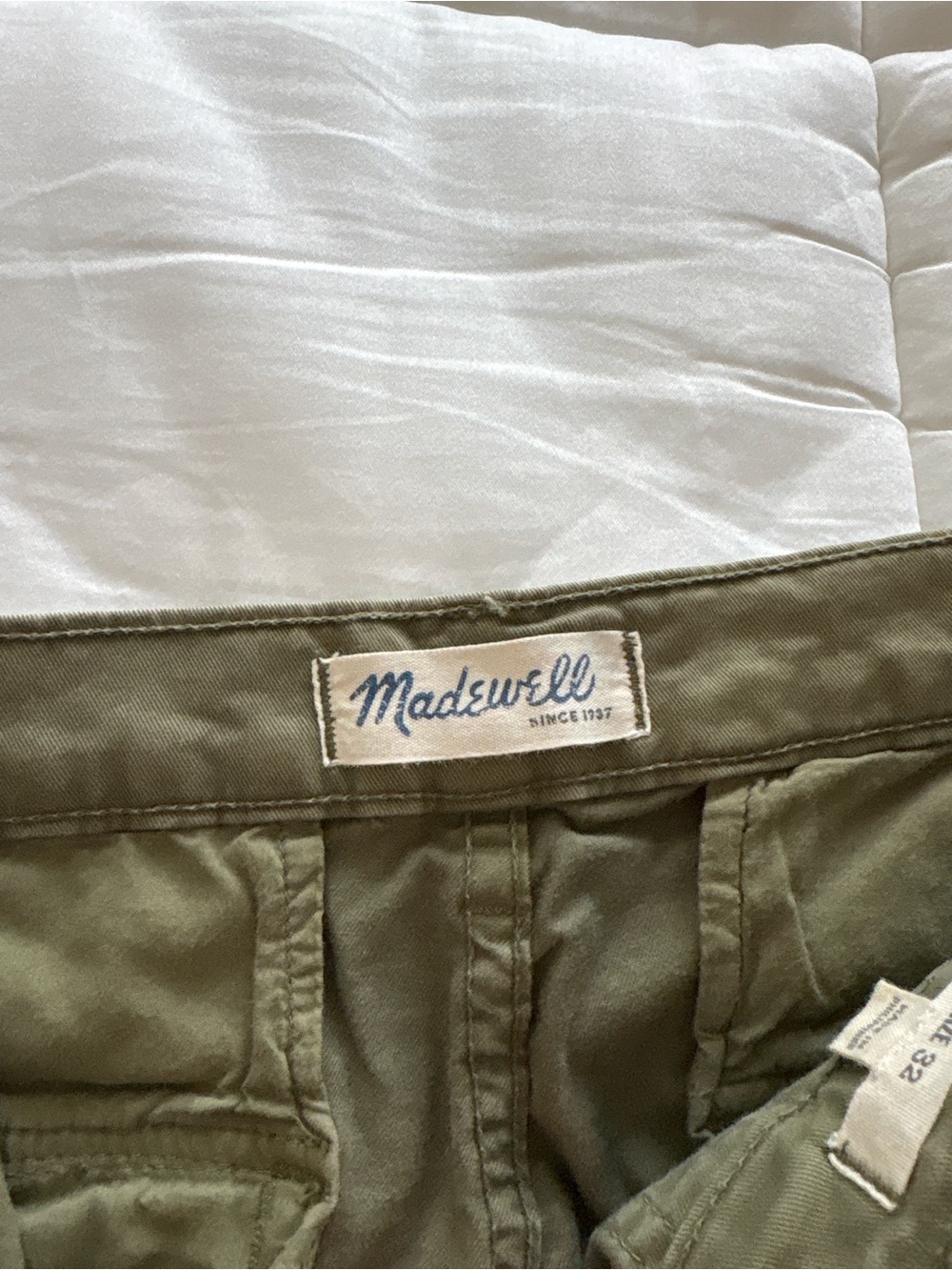 Madewell Women's Olive Green Utility Pants